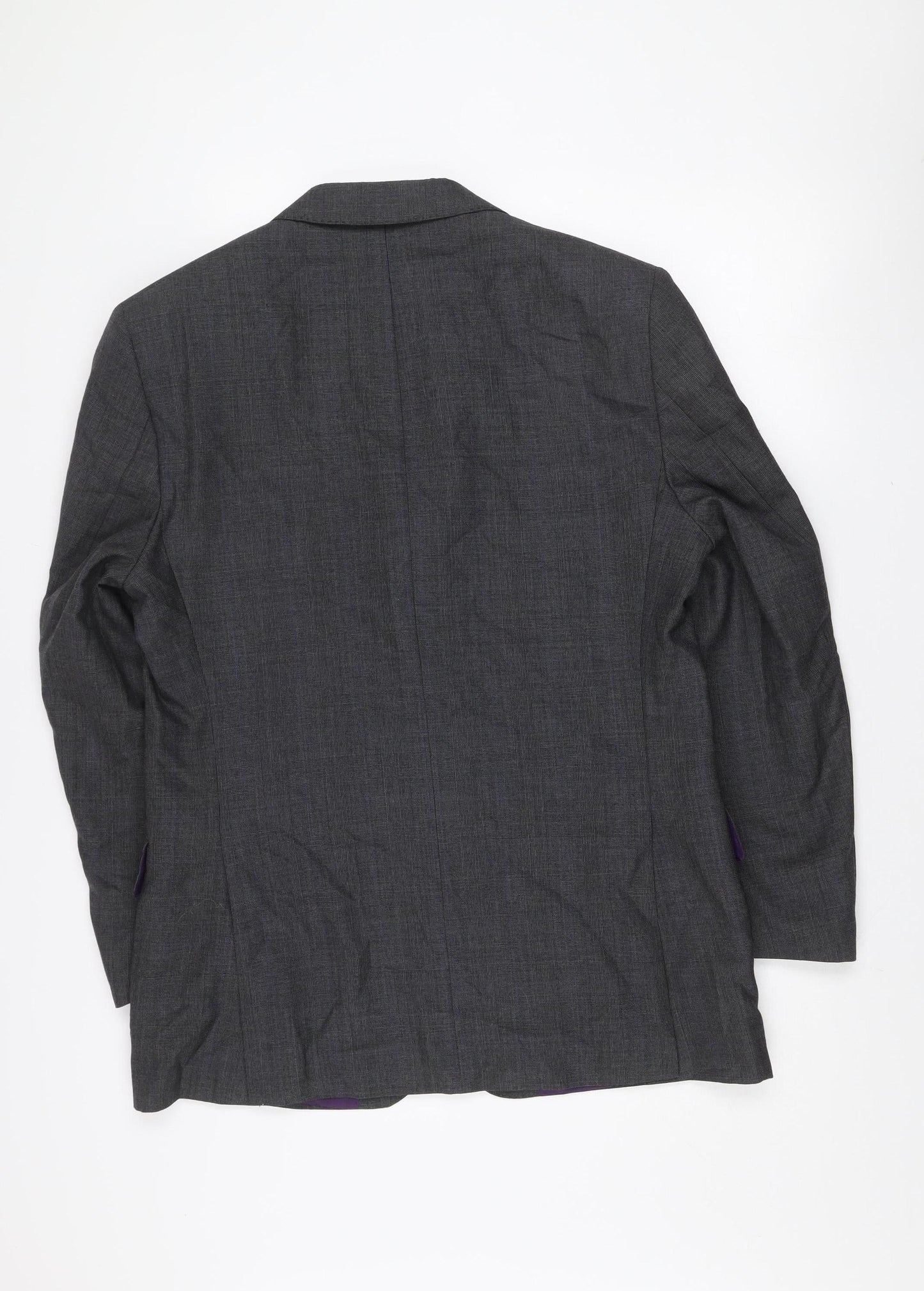 Marks and Spencer Men's Grey Wool Blazer Jacket Medium 40in Classic Fit