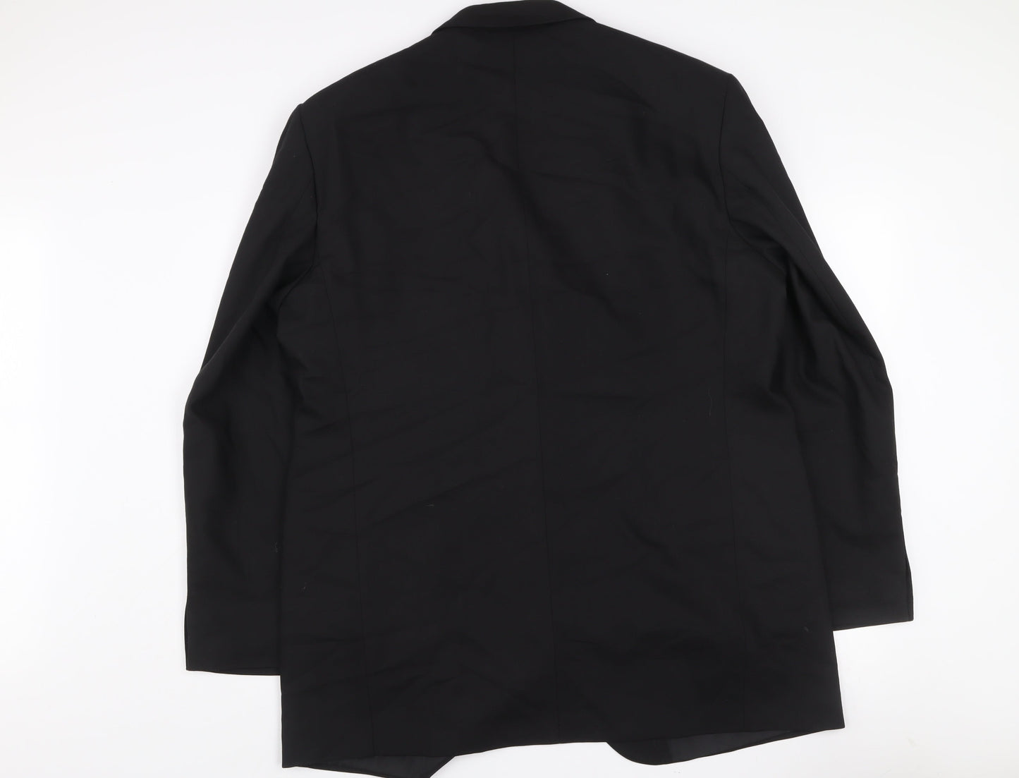 Marks and Spencer Men's Black 46L Wool Blend Single Breasted Jacket