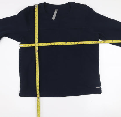 Mondetta Women's Navy Pullover Sweatshirt Medium Polyester Cotton Blend