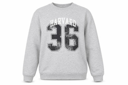 Harvard Grey Graphic Print Sweatshirt by Tu Women’s Size 10