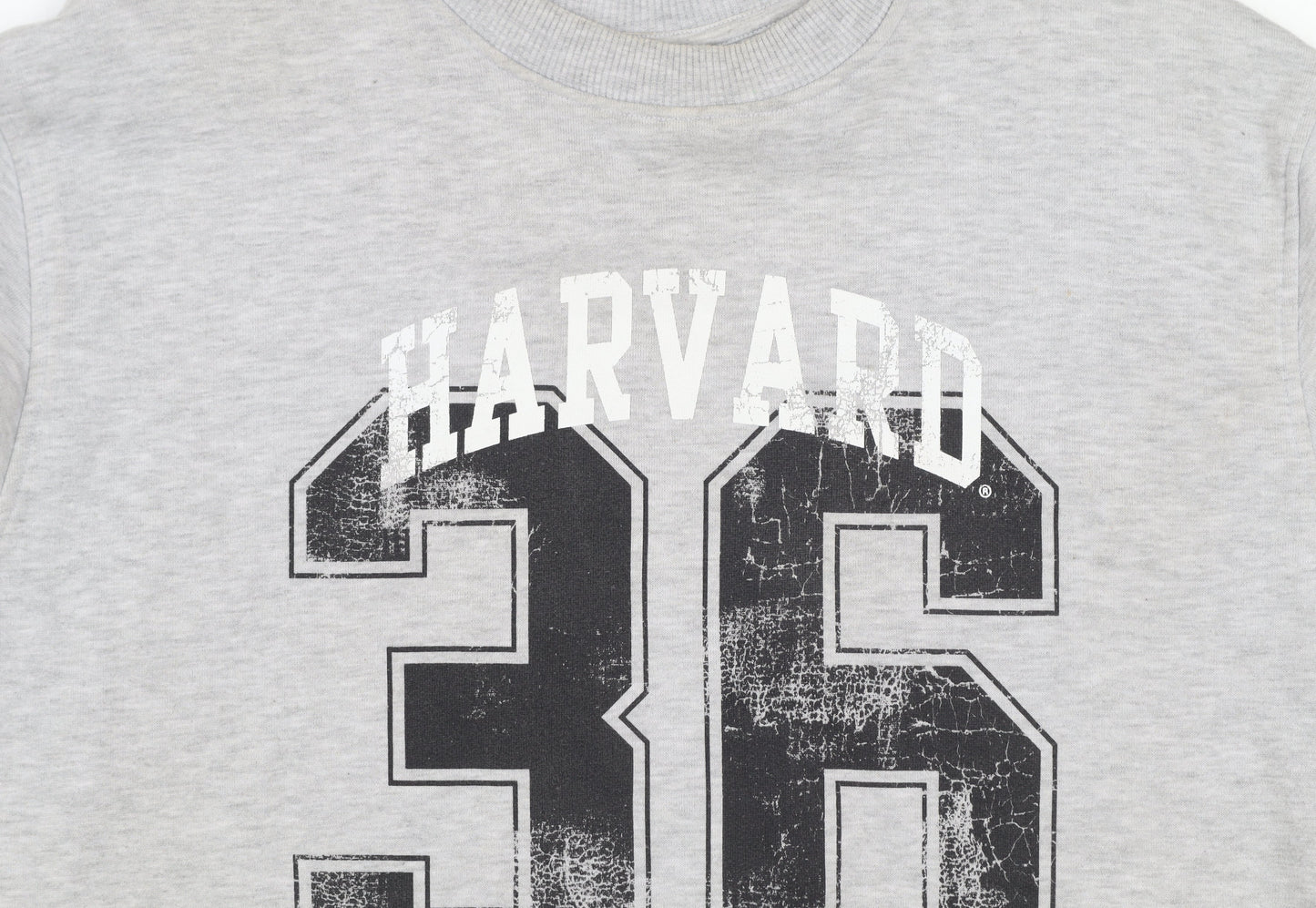 Harvard Grey Graphic Print Sweatshirt by Tu Women’s Size 10