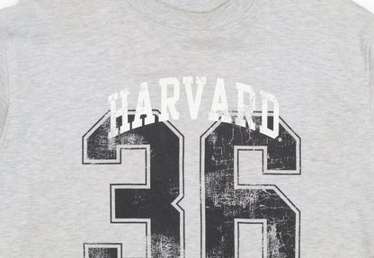 Harvard Grey Graphic Print Sweatshirt by Tu Women’s Size 10