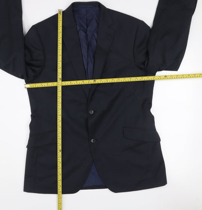 Mens UK Size 40 Austin Reed Regular Blue Suit Jacket