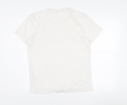 Lyle & Scott Men's White Cotton Crew Neck Short Sleeve T-Shirt Size S