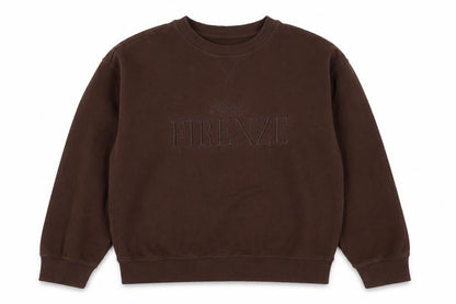 H&M Women Brown Pullover Sweatshirt Size S Toscana Firenze Graphic