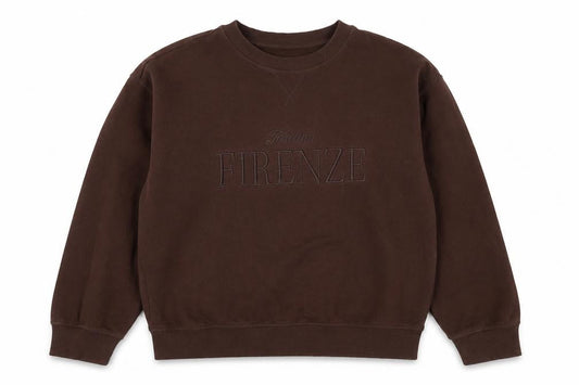 H&M Women Brown Pullover Sweatshirt Size S Toscana Firenze Graphic