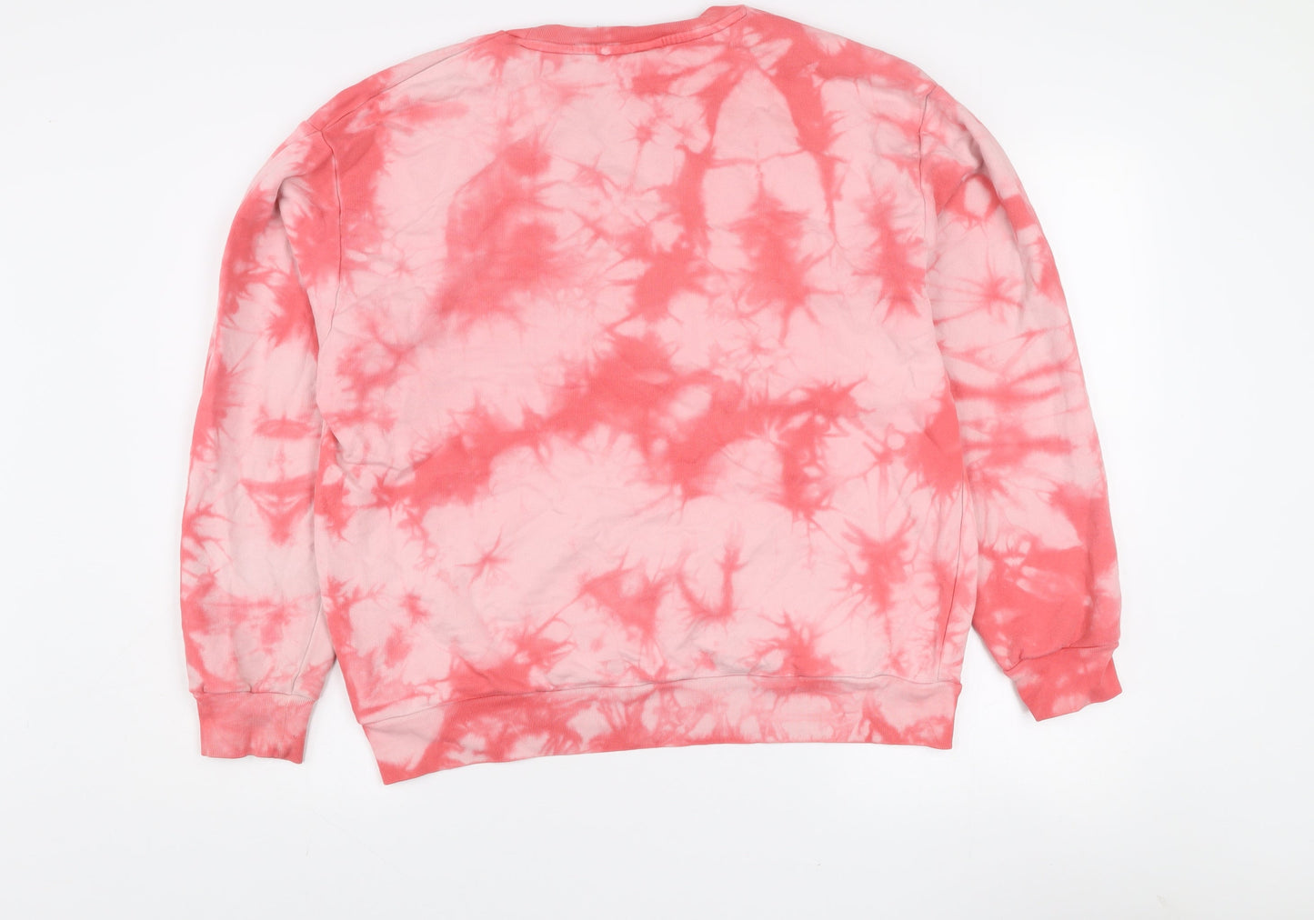 Saturday by Megan Ellaby Pink Tie Dye Rainbow Shell Sweatshirt Women’s S