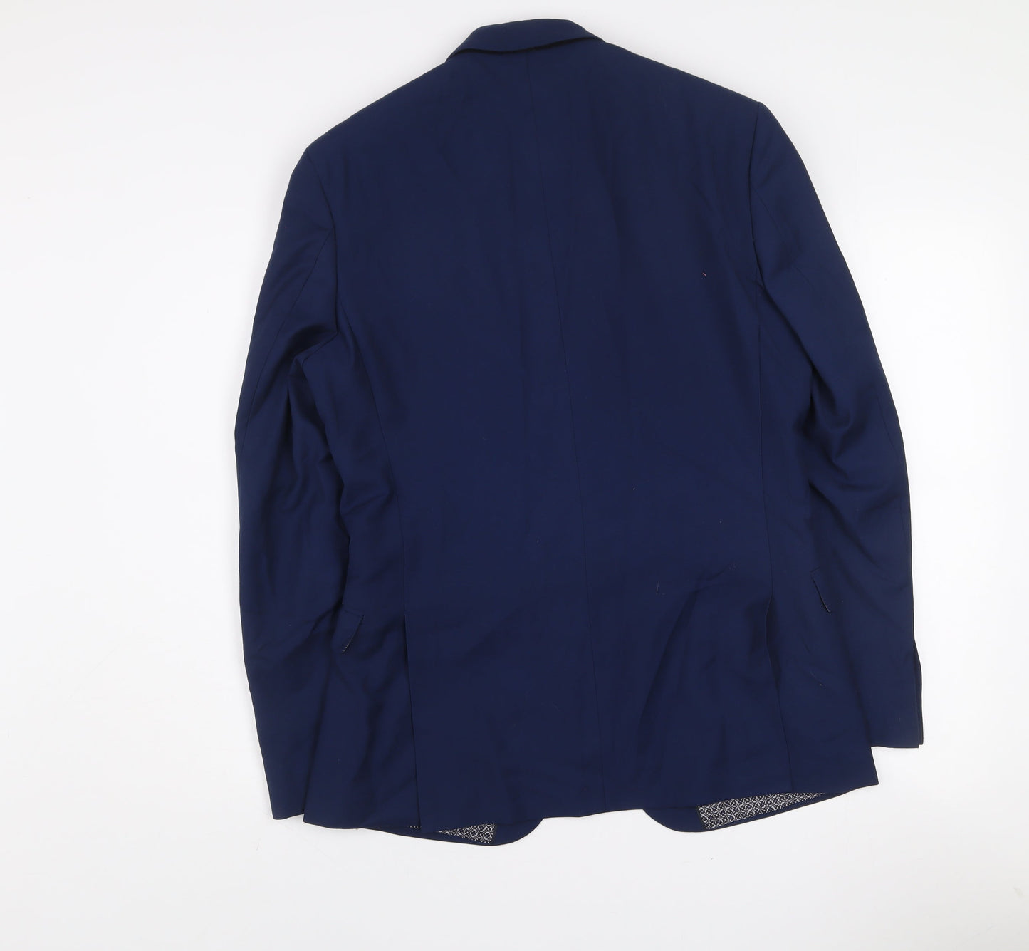 Limehaus Men's Blue 38R Regular Fit Single-Breasted Blazer
