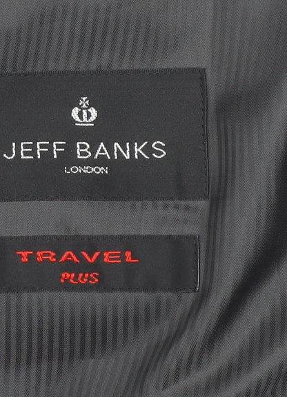 Jeff Banks Mens Grey Wool Blend Travel Plus Blazer Jacket 44 Short