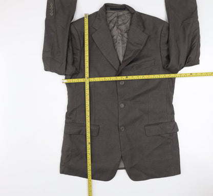 Marks and Spencer Men’s Grey Wool Blazer Jacket Medium 40in Classic Fit