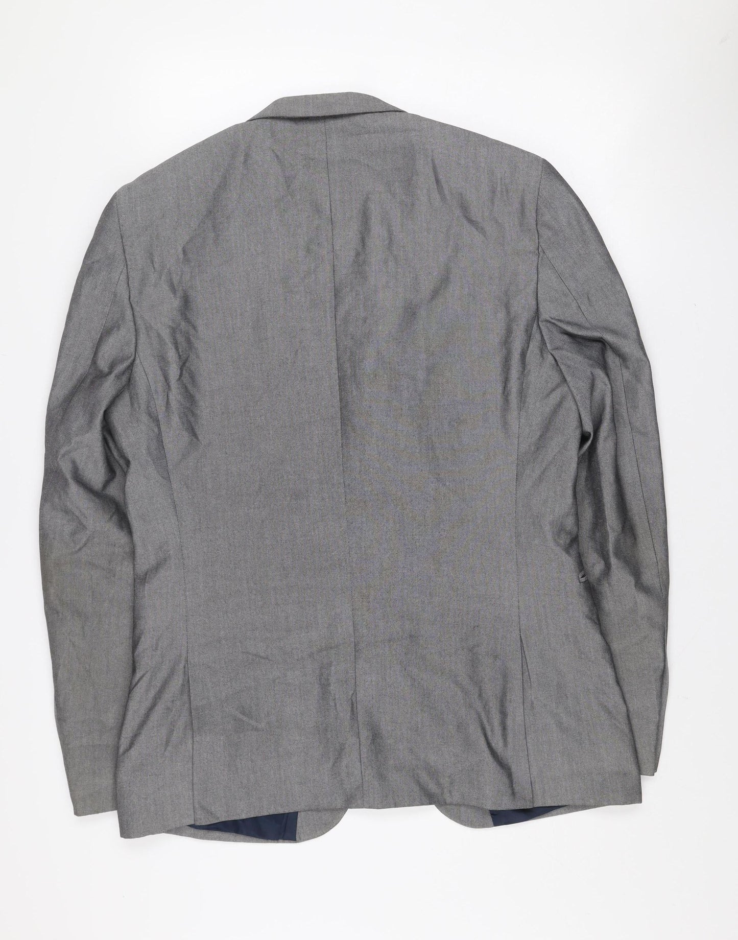 Next Men's Grey 42 Long Single-Breasted Blazer Jacket