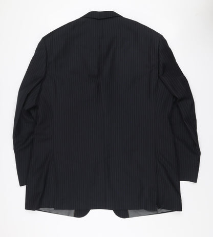 Marks and Spencer Men’s Navy Stripe 46L Long Suit Jacket
