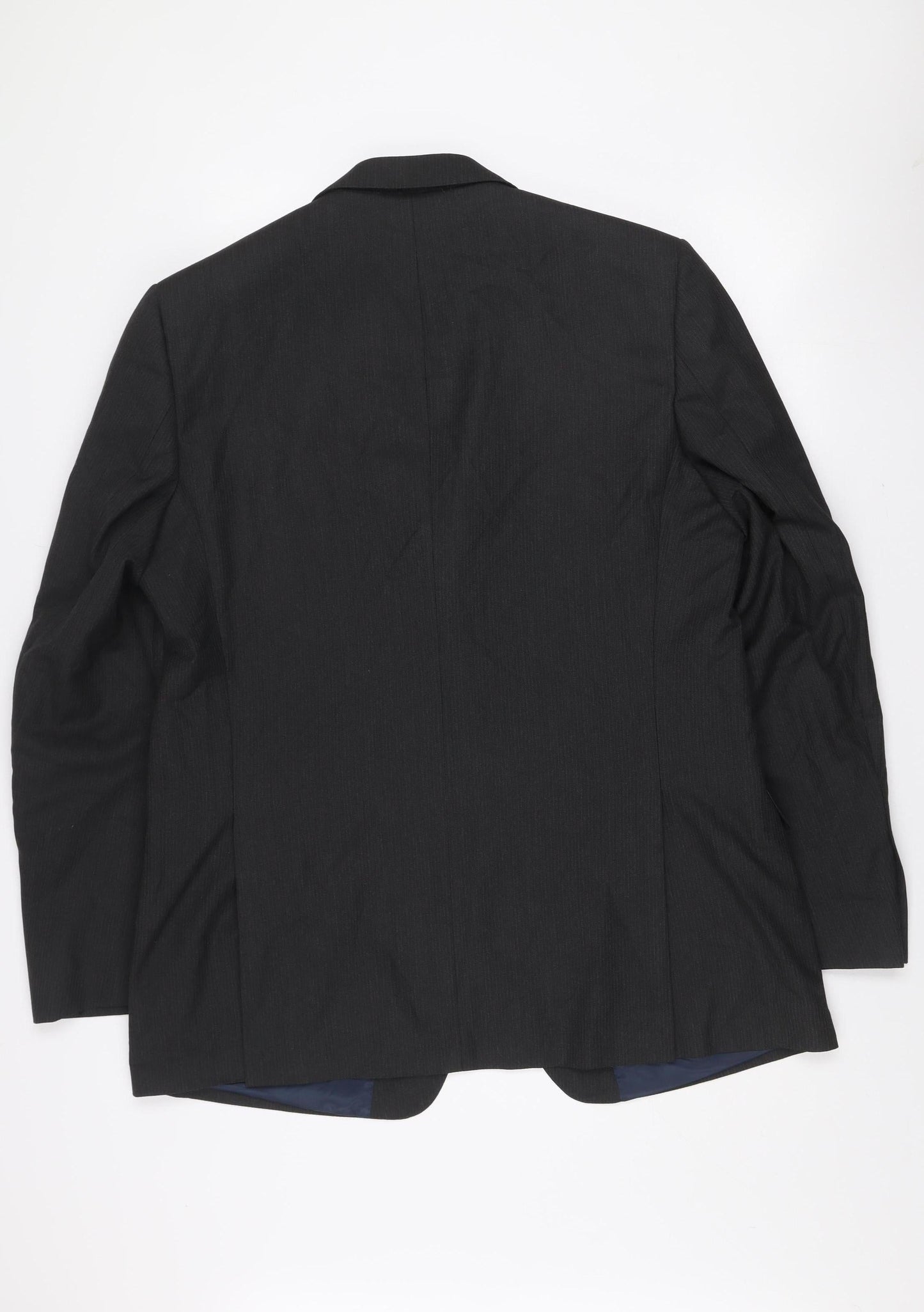 Marks and Spencer Men's Grey 44L Slim Fit Wool Blend Blazer Jacket