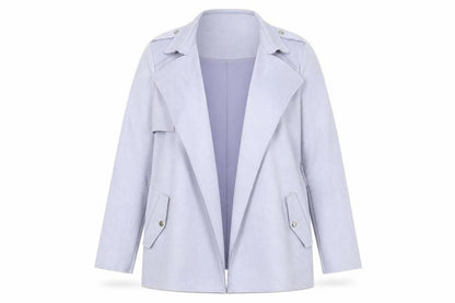 Next Women Blue Size 12 Regular Fit Notch Lapel Tailored Blazer
