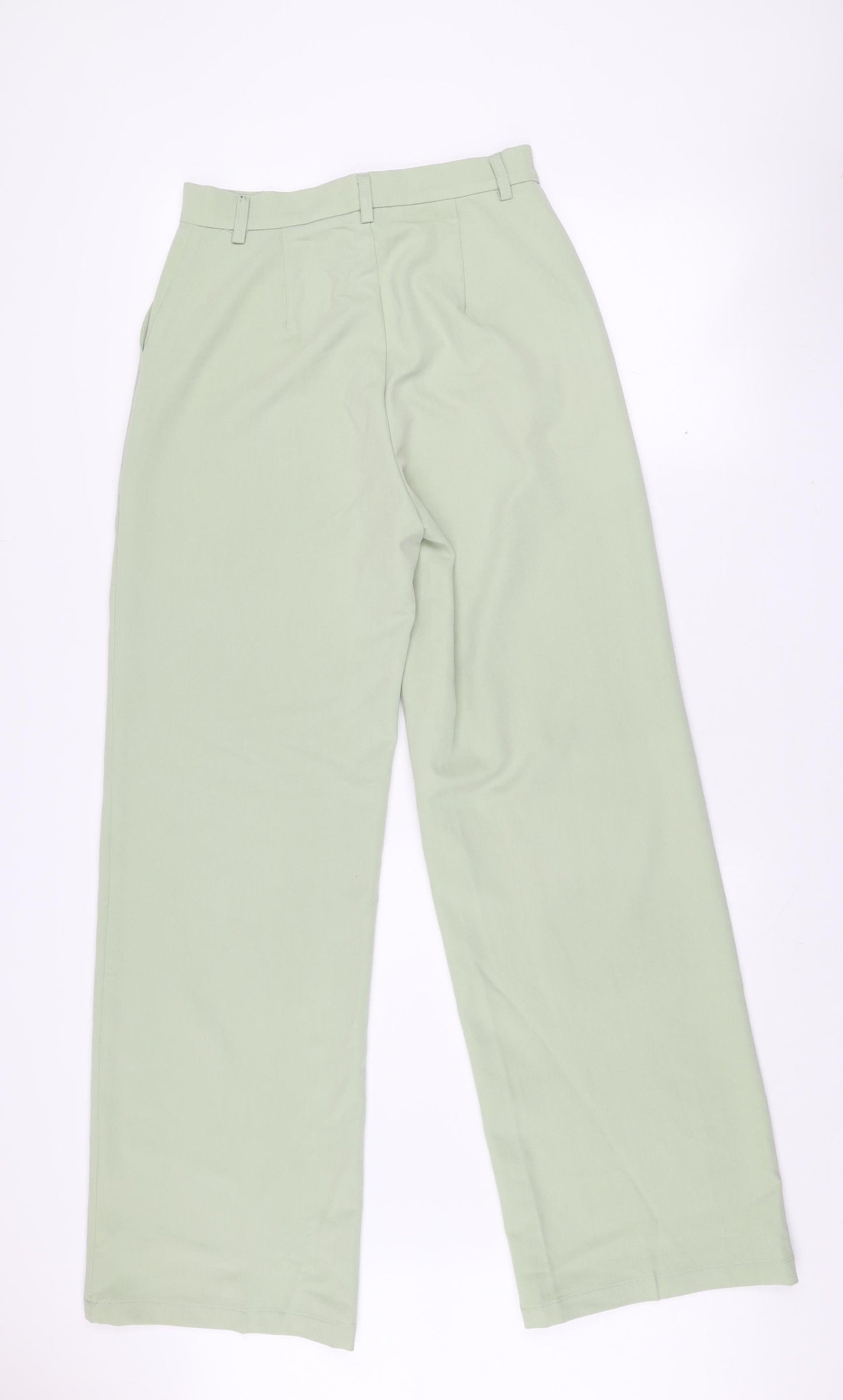Motel Women’s Green XS Straight Leg Stretch Trousers