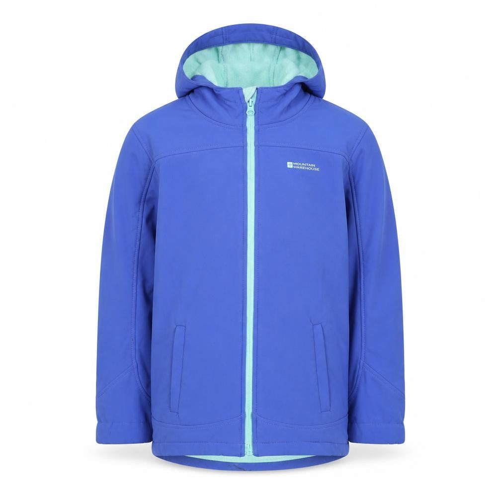 Boys UK Size 11-12 Years Mountain Warehouse Blue Soft Shell