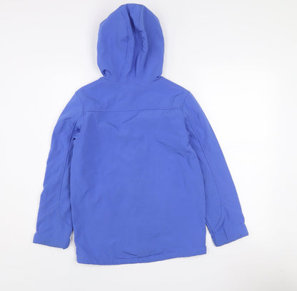 Mountain Warehouse Boys Blue Soft Shell Hooded Jacket 11-12 Years