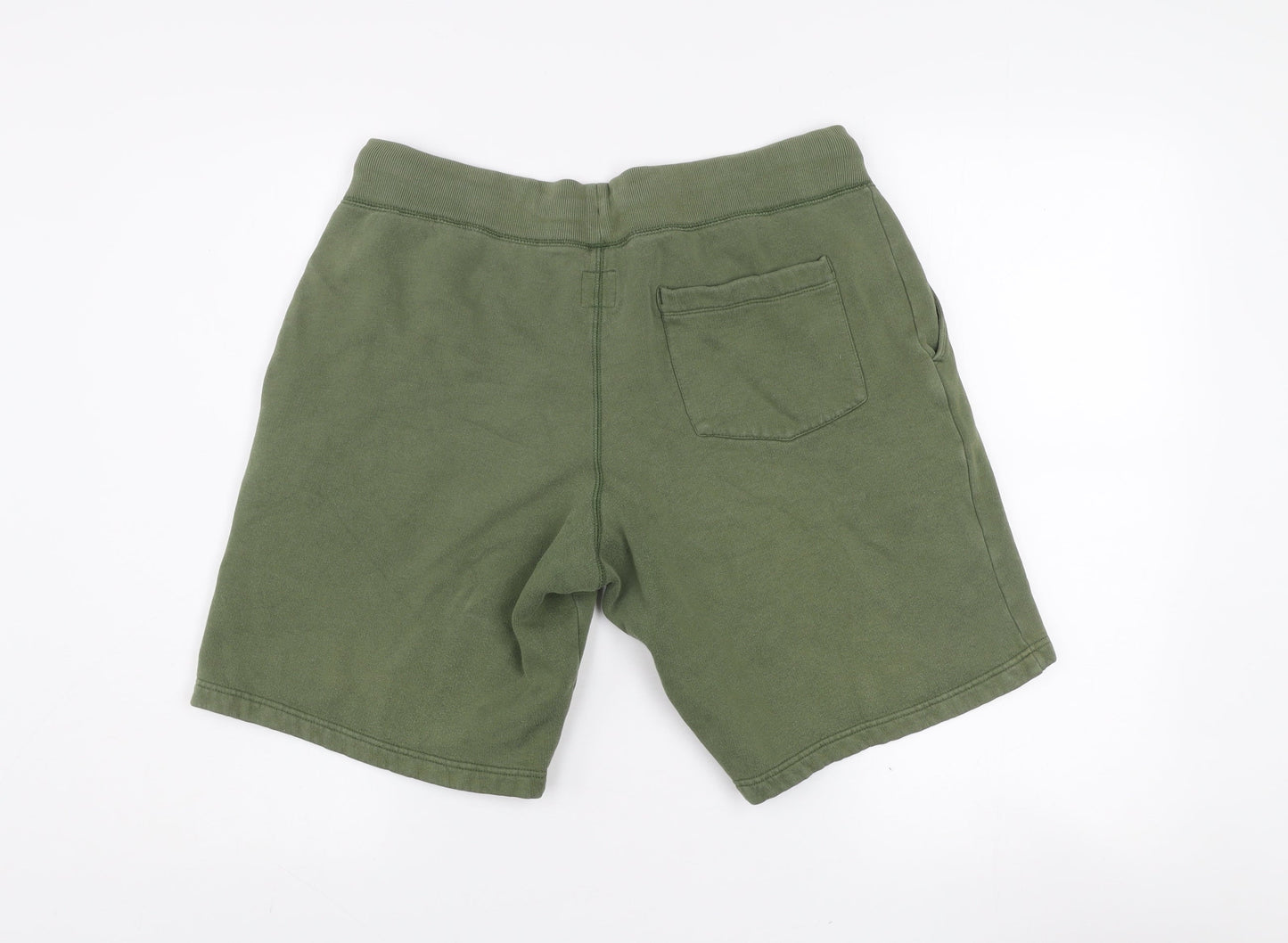 Jack Wills Men's Green Sweat Shorts M Regular Fit Drawstring Pockets