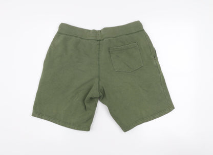 Jack Wills Men's Green Sweat Shorts M Regular Fit Drawstring Pockets