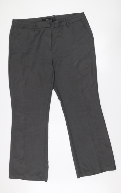 Next Men’s Grey Tailoring Dress Pants 18L Regular Fit Trousers