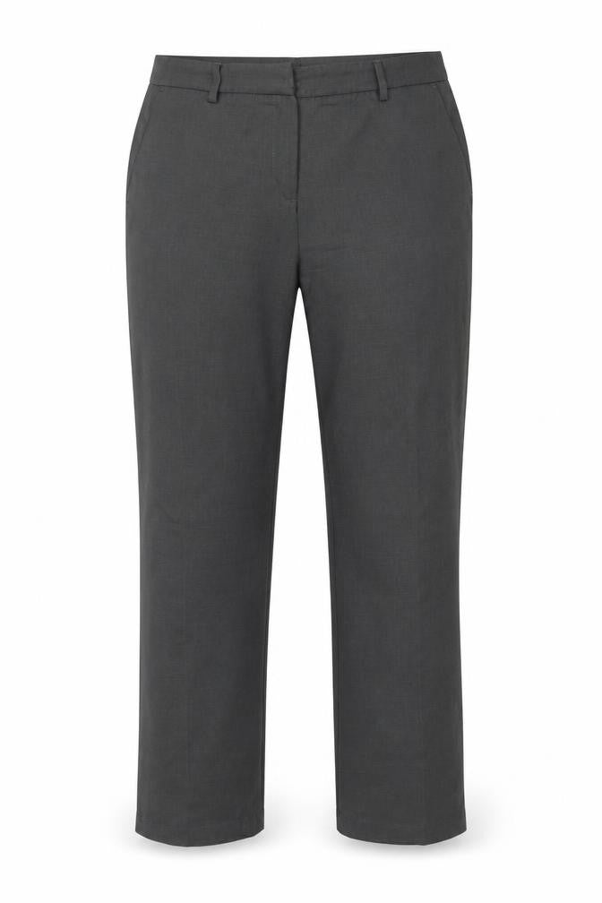 Front view of Next Men’s Grey Tailoring Dress Pants 18L Regular Fit Trousers