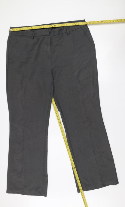 Next Men’s Grey Tailoring Dress Pants 18L Regular Fit Trousers