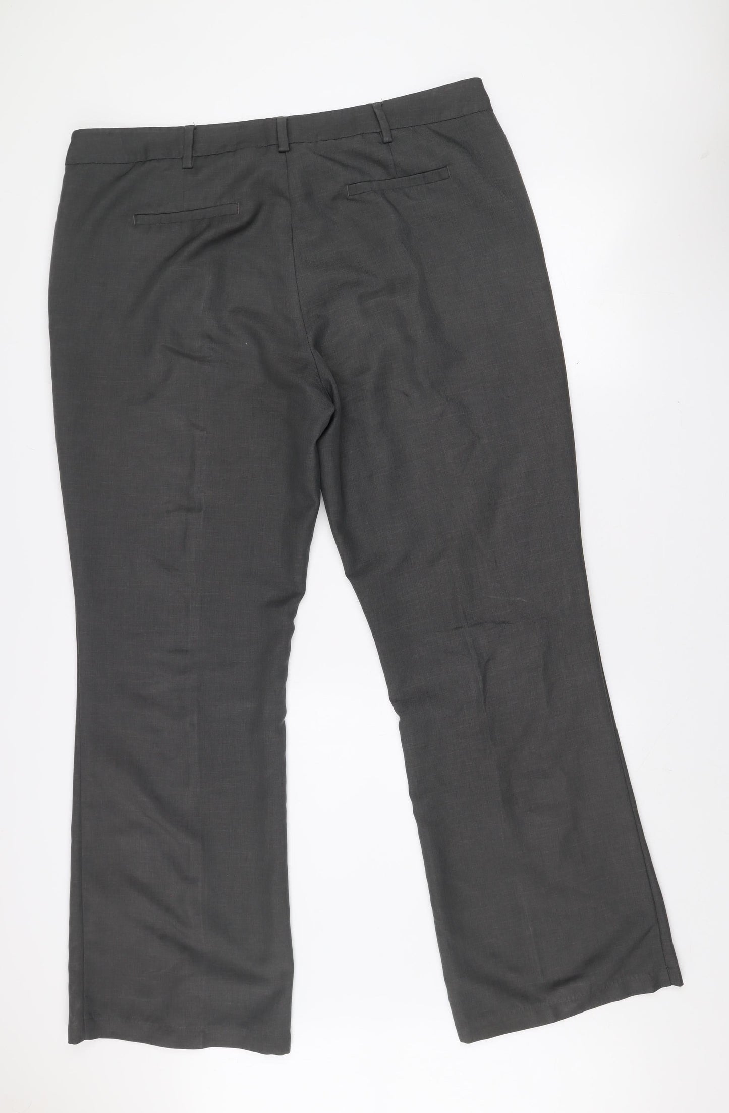Next Men’s Grey Tailoring Dress Pants 18L Regular Fit Trousers