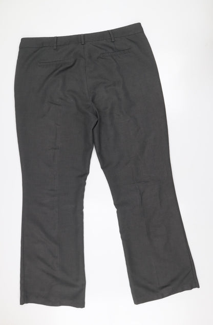 Next Men’s Grey Tailoring Dress Pants 18L Regular Fit Trousers