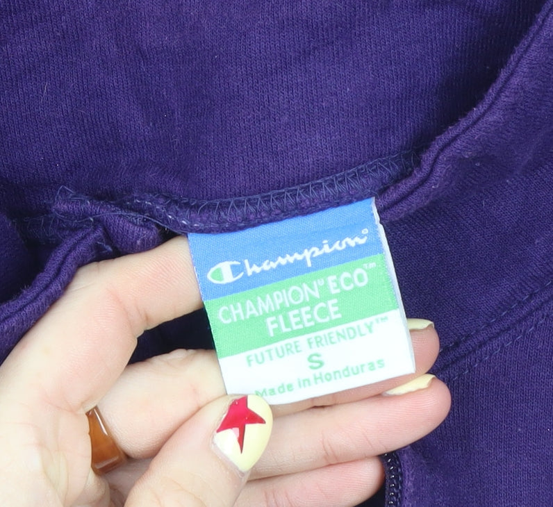 Champion Women's Purple Clemson Fleece 1/4 Zip Sweatshirt Size S