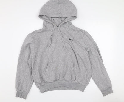 H&M Divided Girls Grey NASA Pullover Hoodie M Cotton Blend Fleece