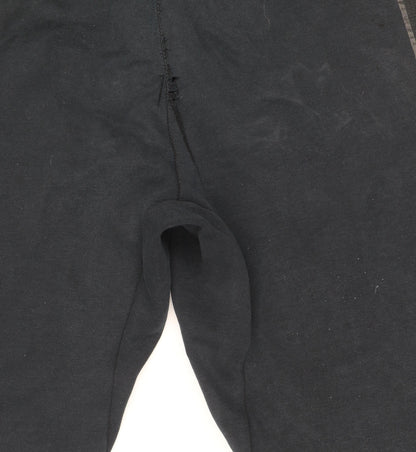 Nike Men Black M Jogger Sweatpants Cotton Blend Drawstring Tapered Fit