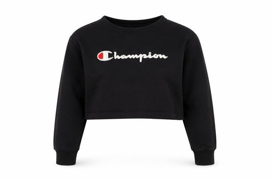 Womens UK Size S Champion Black Pullover Sweatshirt