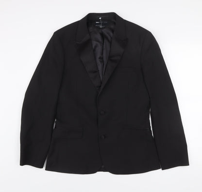 Mens UK Size 38 ASOS DESIGN Regular Black Suit Jacket