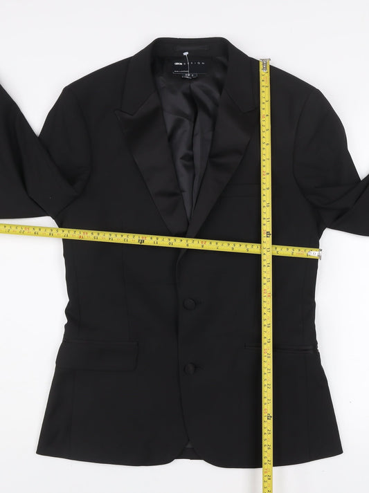 Mens UK Size 38 ASOS DESIGN Regular Black Suit Jacket