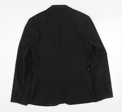 Mens UK Size 38 ASOS DESIGN Regular Black Suit Jacket