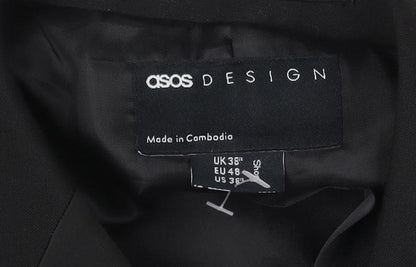 Mens UK Size 38 ASOS DESIGN Regular Black Suit Jacket