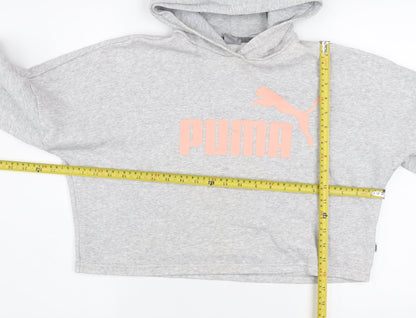 Puma Teens Grey Pullover Hoodie Sweatshirt Size 13-14 Years