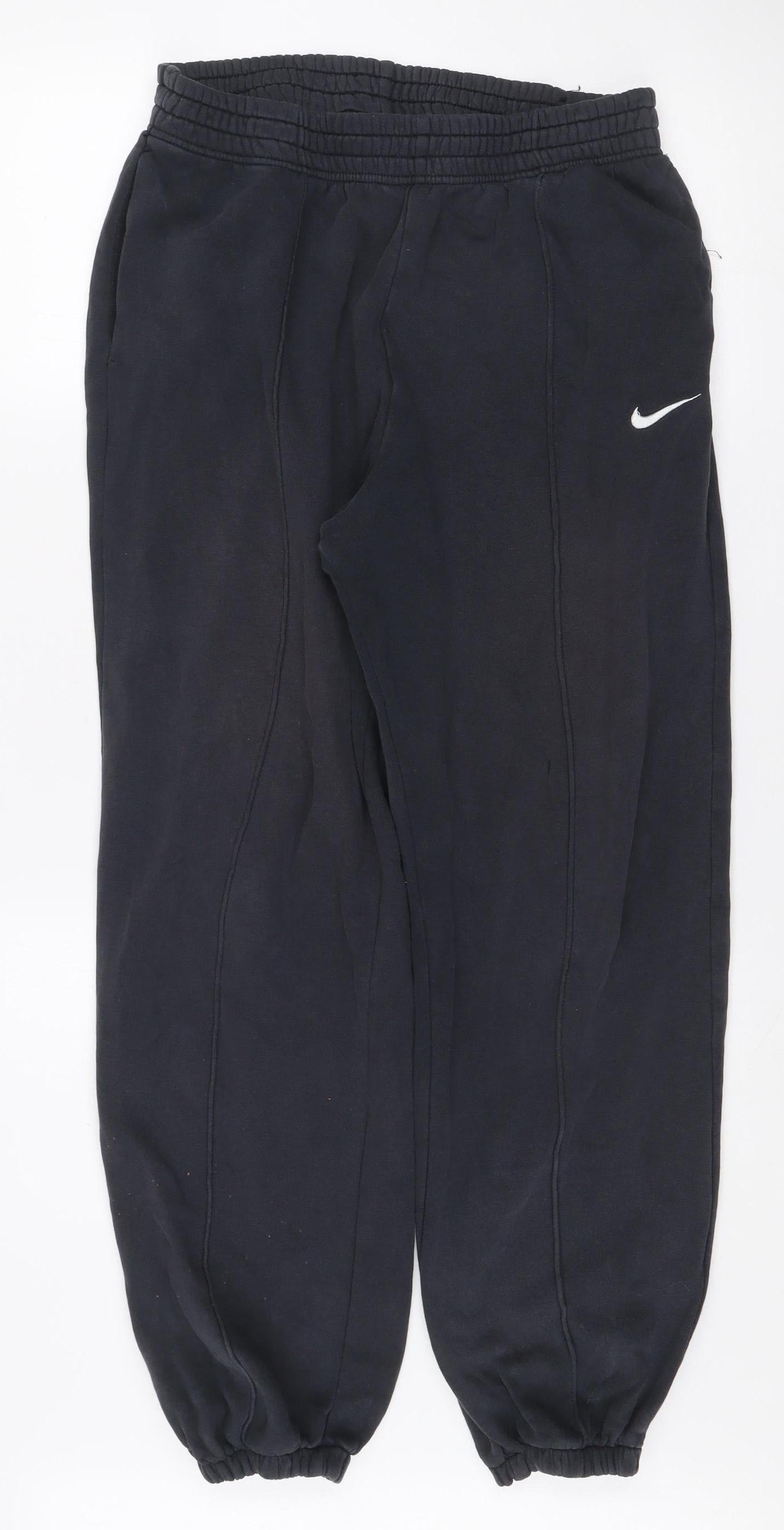 Nike Men's Black Fleece Joggers Size M Regular Fit Activewear
