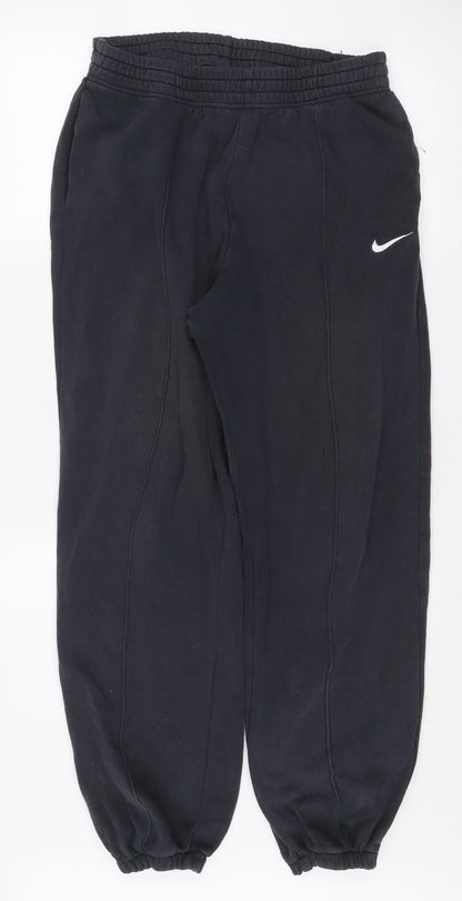 Nike Men's Black Fleece Joggers Size M Regular Fit Activewear