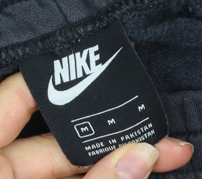 Nike Men's Black Fleece Joggers Size M Regular Fit Activewear