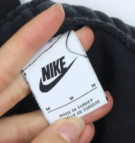 Nike Men's Black Fleece Jogger Trousers Size M Regular Fit