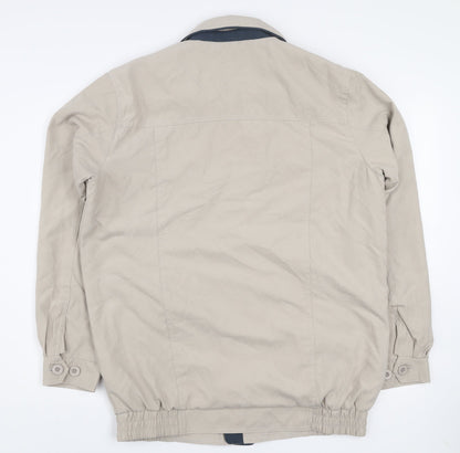 Aldon Men's Beige Polyester Casual Jacket Size S