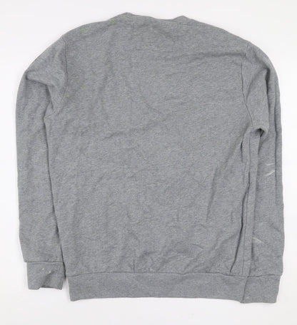 Ben Sherman Men’s Grey Graphic Skull Crew Neck Sweatshirt Size M