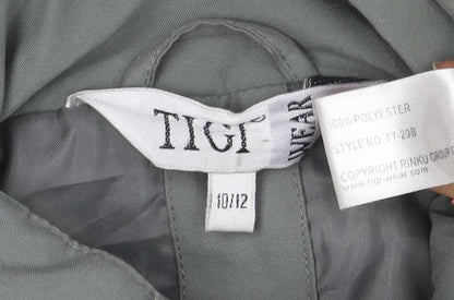 TIGI WEAR Womens Green Quilted Zip Bodywarmer Gilet Size 10/12