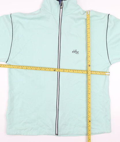 J.Rugo Women’s Mint Green Full Zip Sweatshirt XL Relaxed Fit