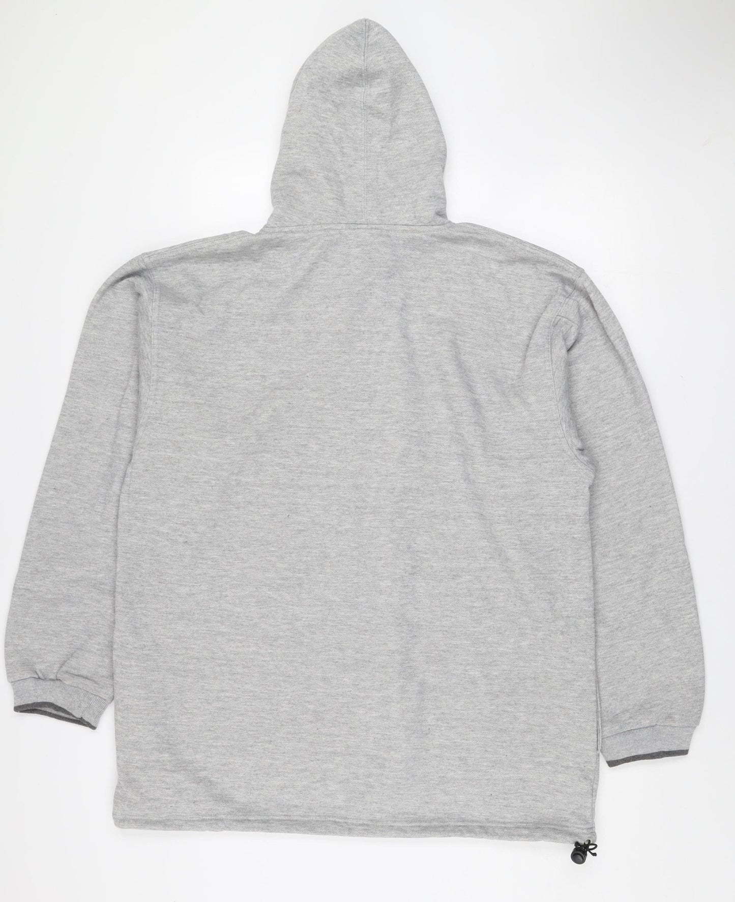 Oxyzone Men's Grey Hoodie L Pullover Fleece Graphic Tribal Print