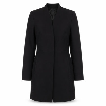 Zara Women Black Shawl Collar Longline Blazer Jacket S