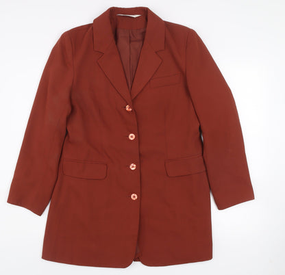 Modern Classics Women's Brown Size 12 Long Blazer Jacket