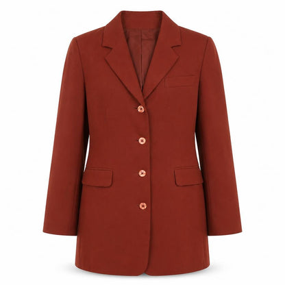 Modern Classics Women's Brown Size 12 Long Blazer Jacket