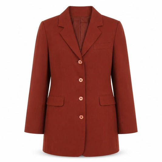 Modern Classics Women's Brown Size 12 Long Blazer Jacket